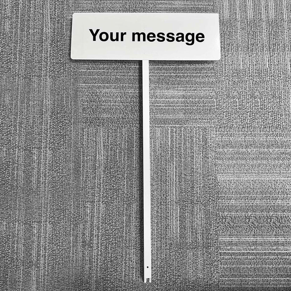 Your Message Verge Sign 450 x 150mm On Post 800mm High - Ready Set SuppliedYour Message Verge Sign 450 x 150mm On Post 800mm High56543